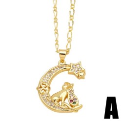  embed zircon pendant necklace woman personality all-Purpose samll necklacenkb
