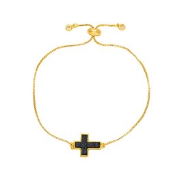 occidental style fashion cross bracelet woman samll high gilded braceletbrc