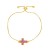 occidental style fashion cross bracelet woman samll high gilded braceletbrc