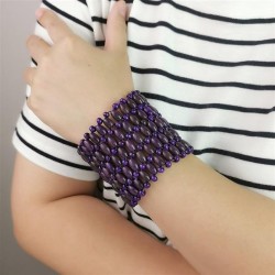 Bohemia color bracelet  exaggerating all-Purpose elasticity bangle travel