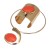 occidental style fashion exaggerating trend Collar set  unique personality pendant necklace set bangle  w
