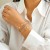 occidental style retro heart-shaped fully-jewelled chain Word bracelet  brief geometry Rhinestone embed 
