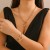occidental style love necklace set womennecklace  exaggerating Metal hollow Street Snap