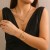 occidental style love necklace set womennecklace  exaggerating Metal hollow Street Snap