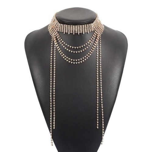occidental style fashion necklace  personality long style wind claw chain multilayer chain