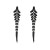 silver earrings temperament all-Purpose Alloy diamond exaggerating long style tassel Earring