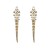 silver earrings temperament all-Purpose Alloy diamond exaggerating long style tassel Earring