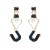 exaggeratingins wind long style multilayer resin earrings woman lovers styleIOU Word heart-shaped