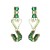 exaggeratingins wind long style multilayer resin earrings woman lovers styleIOU Word heart-shaped