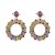 occidental style trend atmospheric exaggerating earrings brief geometry Round flowers ear stud Alloy brilliant Rh