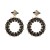 occidental style trend atmospheric exaggerating earrings brief geometry Round flowers ear stud Alloy brilliant Rh