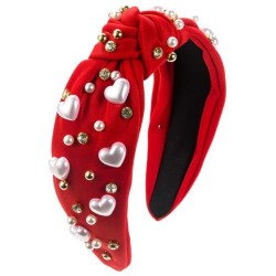occidental style fashion trend love Pearl Headband woman width all-Purpose hig..