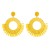 occidental style exaggerating Bohemian style weave earrings woman all-Purpose geometry cirque sector