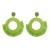 occidental style exaggerating Bohemian style weave earrings woman all-Purpose geometry cirque sector