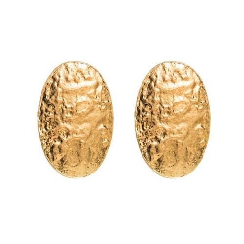 occidental style fashion exaggerating wind Alloy Oval pattern earrings elegant luxurious trend