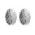 occidental style fashion exaggerating wind Alloy Oval pattern earrings elegant luxurious trend