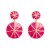 occidental style retro exaggerating geometry Round enamel earrings silver multilayer Earring fashion all-Purpos