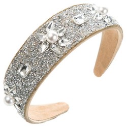 retro width Headband woman fully-jewelled Pearl ornament temperament Headband..