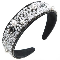  occidental style retro width Headband woman fashion Pearl ornament temperamen..