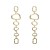 occidental style retro medium Alloy silver earrings creative exaggerating long style multilayer Earring