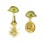 occidental style retro medium Alloy silver earrings creative exaggerating long style multilayer Earring