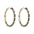 occidental style fashion exaggerating square colorful diamond circle woman temperament high Alloy buckleearrings