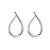  exaggerating wind Irregular silver earrings samll geometry Alloy woman