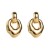 occidental style retro exaggerating geometry silver earrings woman fashion brief surface Alloy Earring
