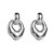 occidental style retro exaggerating geometry silver earrings woman fashion brief surface Alloy Earring