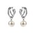 occidental style exaggerating multilayer Alloy cirque Earring woman  retro elegant imitate Pearl ear stud earrin