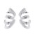 occidental style exaggerating Alloy pattern silver earrings woman personality brief twisted Ear clip Earring