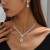  occidental style woman set gift fashion temperament Rhinestone necklace bracelet ear stud woman