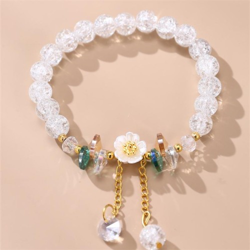  occidental style flowers glass beads woman bracelet fashion temperament woman glass pendant