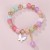  occidental style woman bracelet butterfly pendant crystal beads multicolor fashion temperament