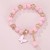  occidental style woman bracelet butterfly pendant crystal beads multicolor fashion temperament