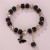  occidental style woman bracelet butterfly pendant crystal beads multicolor fashion temperament