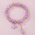  occidental style woman bracelet butterfly pendant crystal beads multicolor fashion temperament