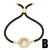 occidental style fashion black rope bracelet man woman samll high Life tree mosaic zirconbrm