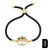 occidental style fashion black rope bracelet man woman samll high Life tree mosaic zirconbrm