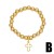  fashion beads occidental style fashion love cross gilded pendant braceletbrc