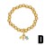  fashion beads occidental style fashion love cross gilded pendant braceletbrc