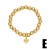  fashion beads occidental style fashion love cross gilded pendant braceletbrc