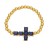occidental style fashion cross pendant bracelet temperament all-Purpose gilded mosaic zirconbrc