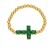 occidental style fashion cross pendant bracelet temperament all-Purpose gilded mosaic zirconbrc
