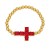 occidental style fashion cross pendant bracelet temperament all-Purpose gilded mosaic zirconbrc