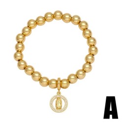 occidental style brief fashion gilded beads bracelet all-Purpose love pendantb..