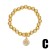 occidental style brief fashion gilded beads bracelet all-Purpose love pendantbrc