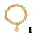occidental style brief fashion gilded beads bracelet all-Purpose love pendantbrc