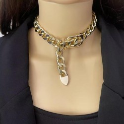 occidental style punk retro chain necklace woman fashion Metal clavicle chain