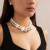 occidental style  exaggerating big Beads fashion short style necklace  punk temperament imitate Pearl 